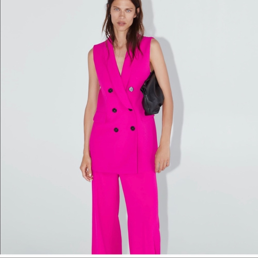 ZARA Vest Double Brasted Suit size XS